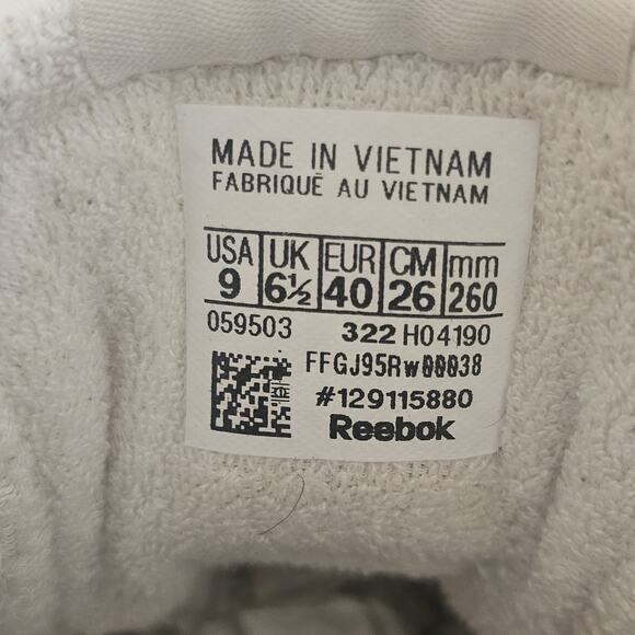 WOMEN'S REEBOK CLUB C DOUBLE 'CHALK BLACK' H04190 SIZE 9 - Picture 13 of 13